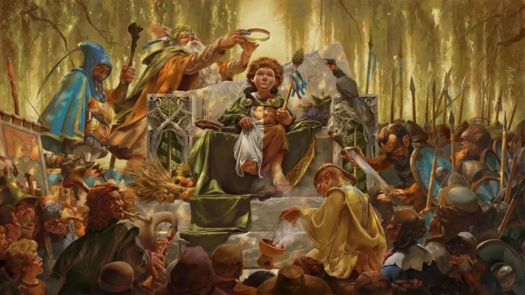 Картина King under Leaves Даниэля Канедо