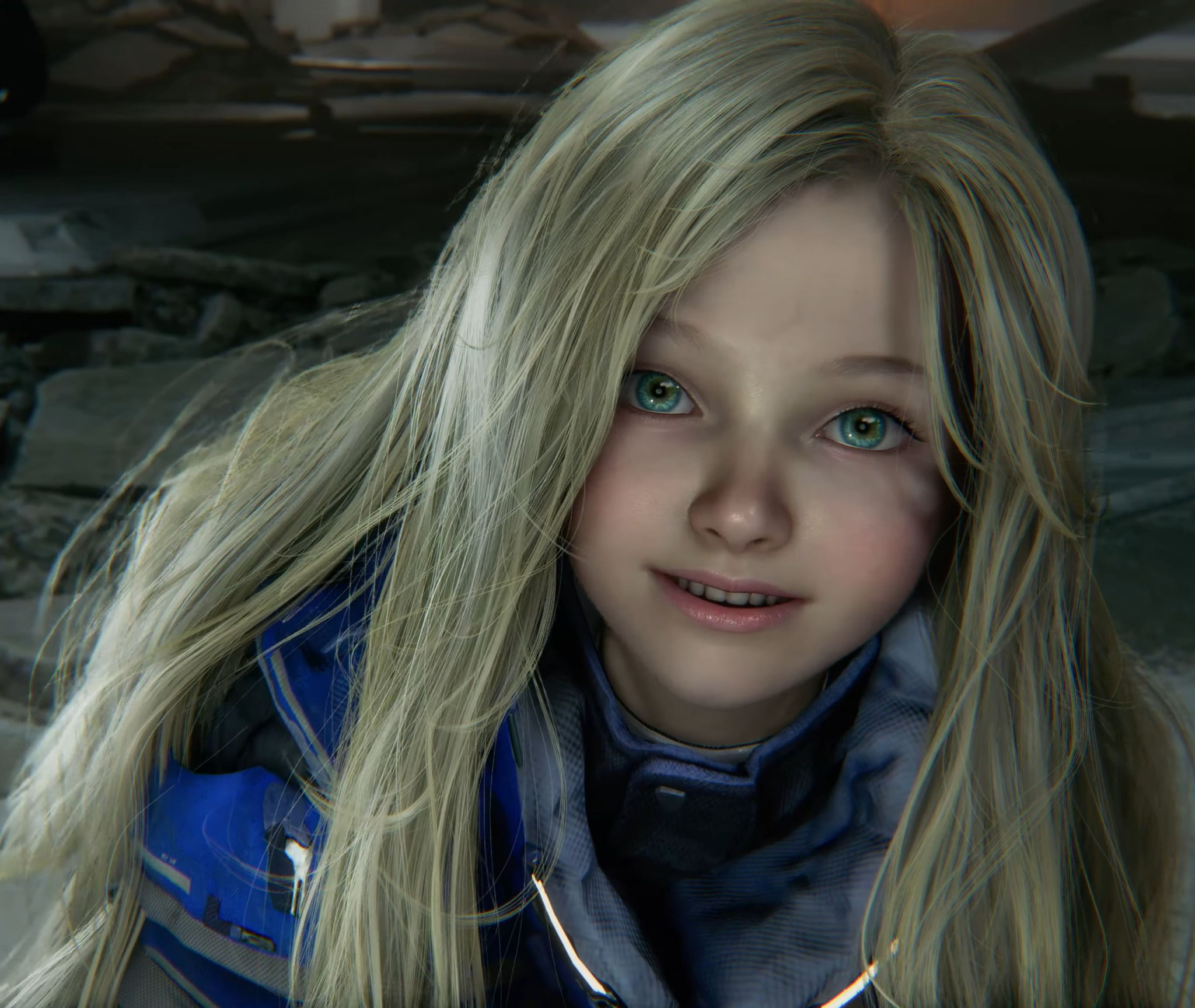 Андроид Диана в Pragmata — крупный план