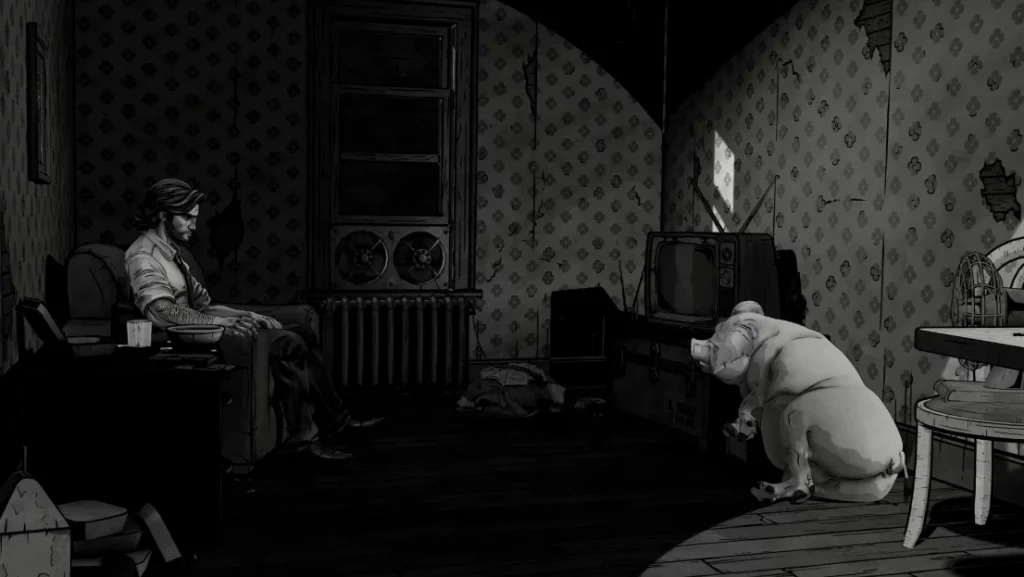 The Wolf Among Us Remastered черно-белый режим