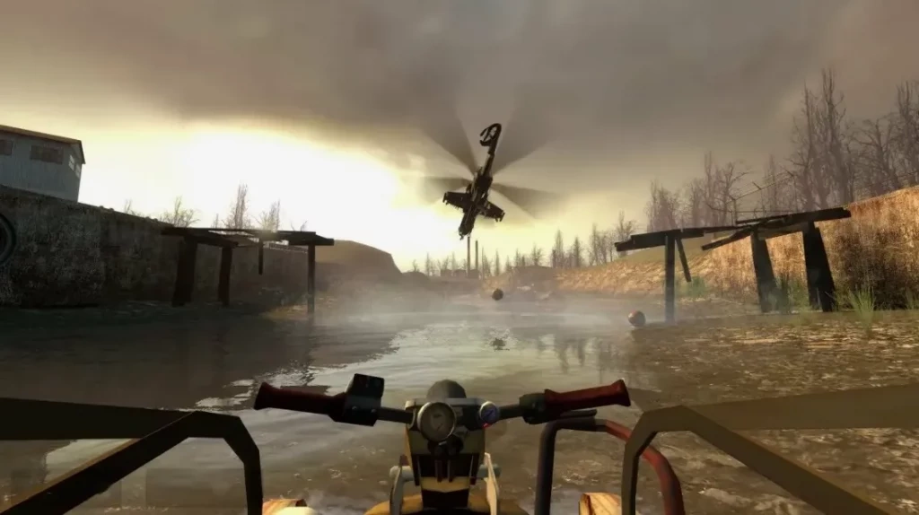 Вертолет охотник с минами Half-Life 2